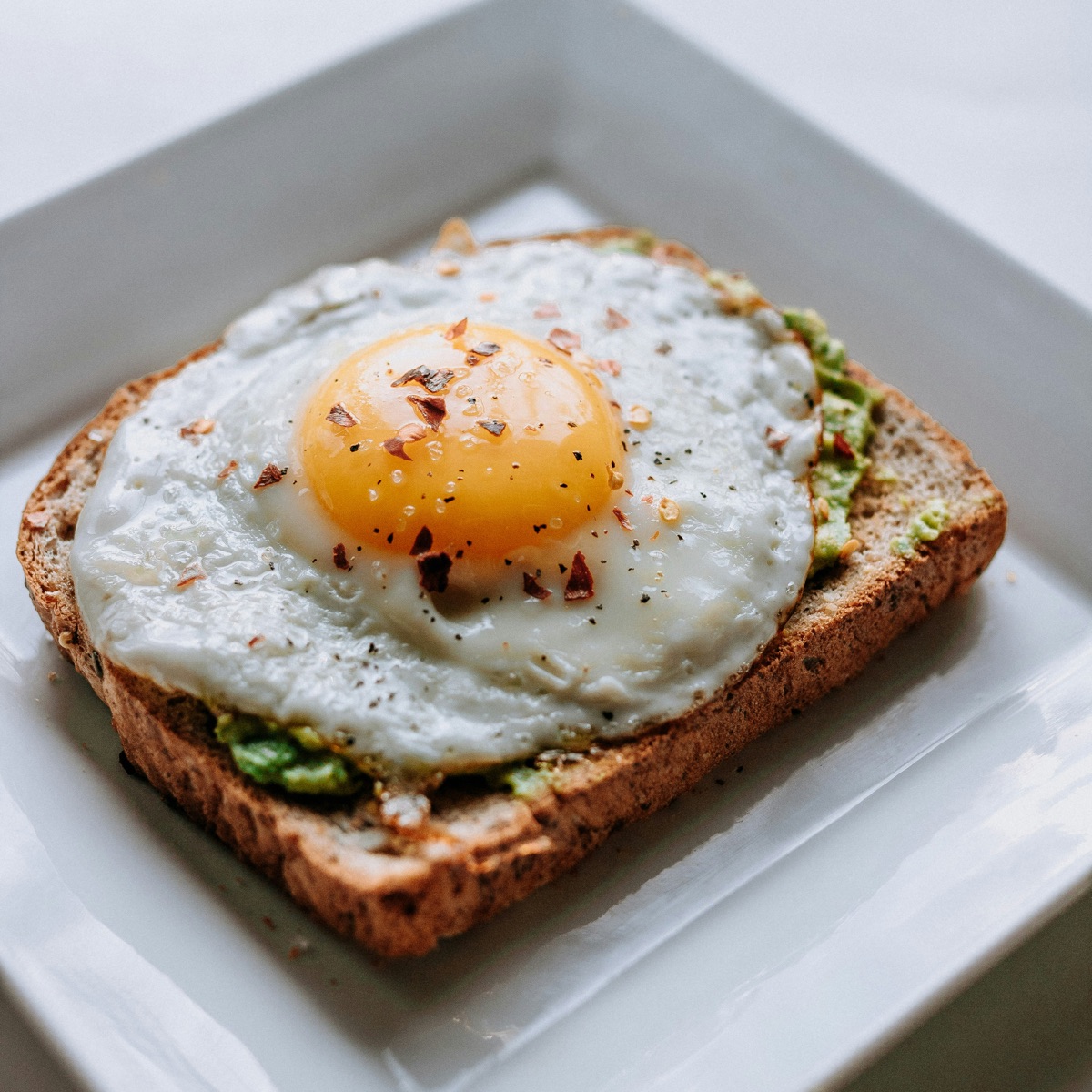 Avocado toast with egg